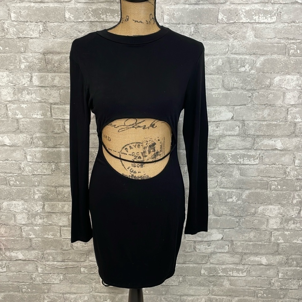 Fashion Nova Jersey Knit Cutout Dress